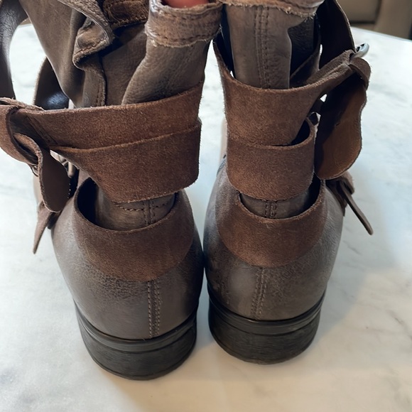 Miz Mooz Savvy Brown Buckle Boots - Picture 5 of 10